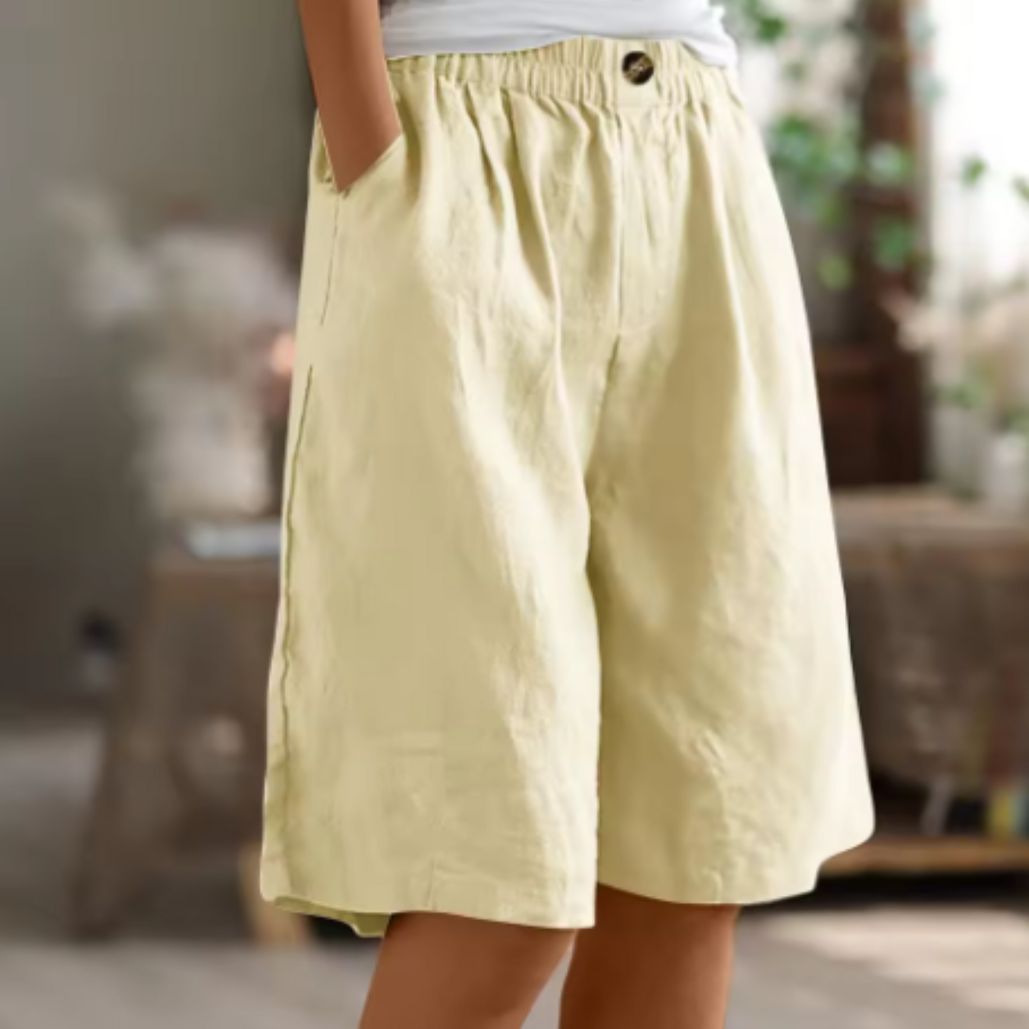 Image of Maria | Dames High-Waisted Culotte Shorts