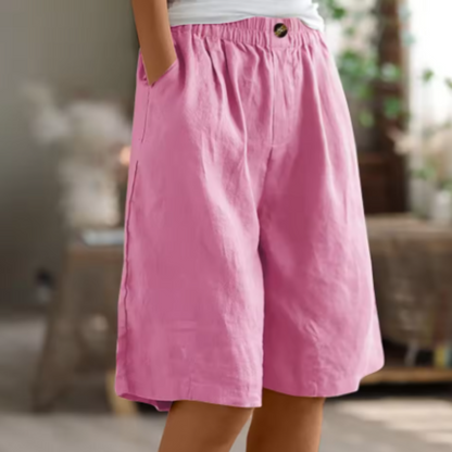 Image of Maria | Dames High-Waisted Culotte Shorts