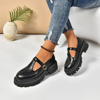 Image of Mariah | Dames Platform Chunky Gespband Mary Jane Schoenen