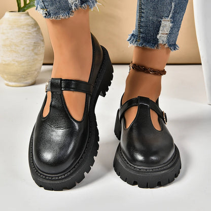 Image of Mariah | Dames Platform Chunky Gespband Mary Jane Schoenen