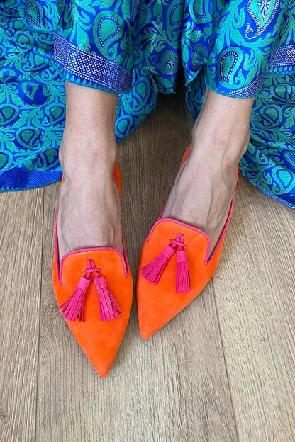 Image of Marion | Dames Puntige Teen Loafers