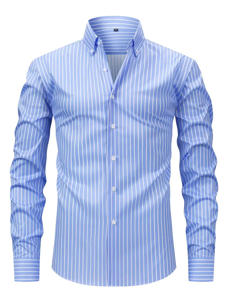 Image of Mark | Heren Slim-Fit Overhemd met Knoopsluiting