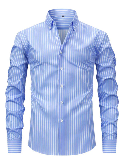 Image of Mark | Heren Slim-Fit Overhemd met Knoopsluiting