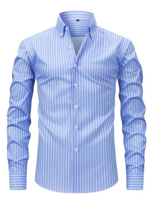 Image of Mark | Heren Slim-Fit Overhemd met Knoopsluiting