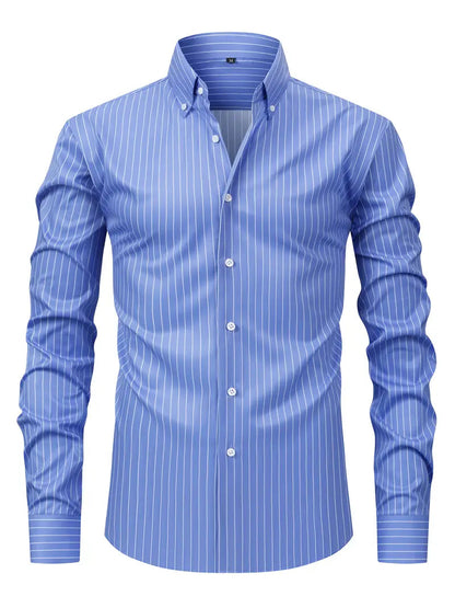 Image of Mark | Heren Slim-Fit Overhemd met Knoopsluiting