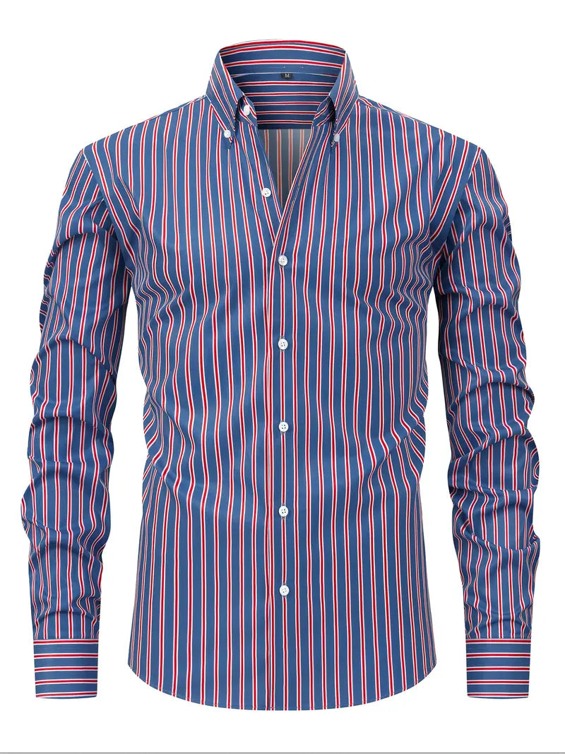Image of Mark | Heren Slim-Fit Overhemd met Knoopsluiting