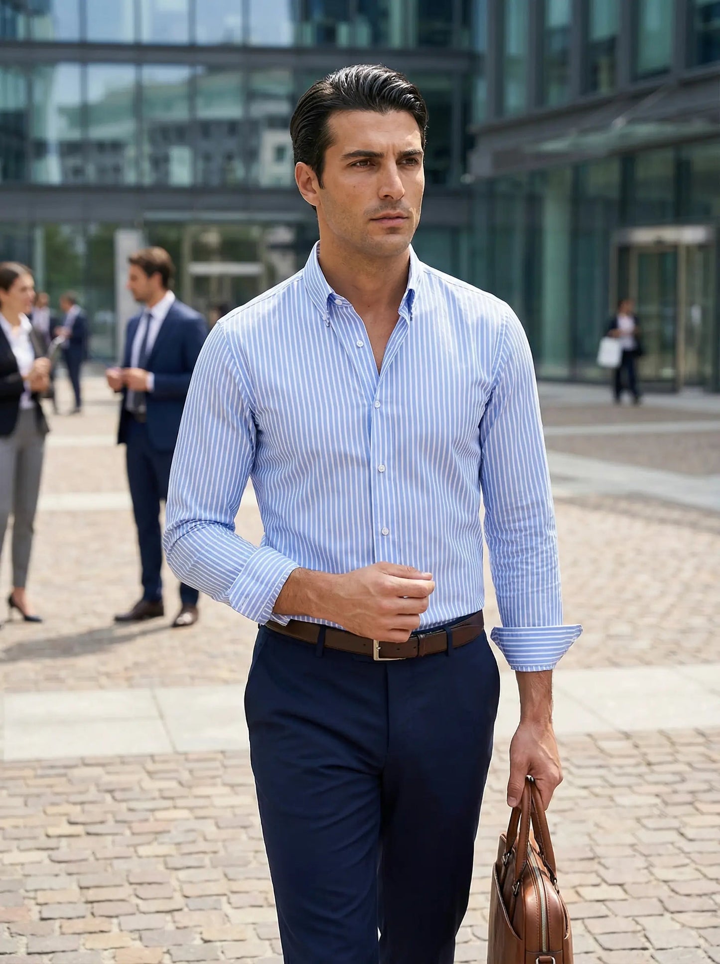 Image of Mark | Heren Slim-Fit Overhemd met Knoopsluiting