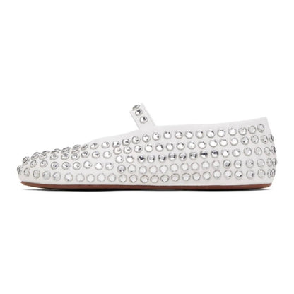 Mary Jane-schoenen voor dames met strass-steentjes en gespriempje