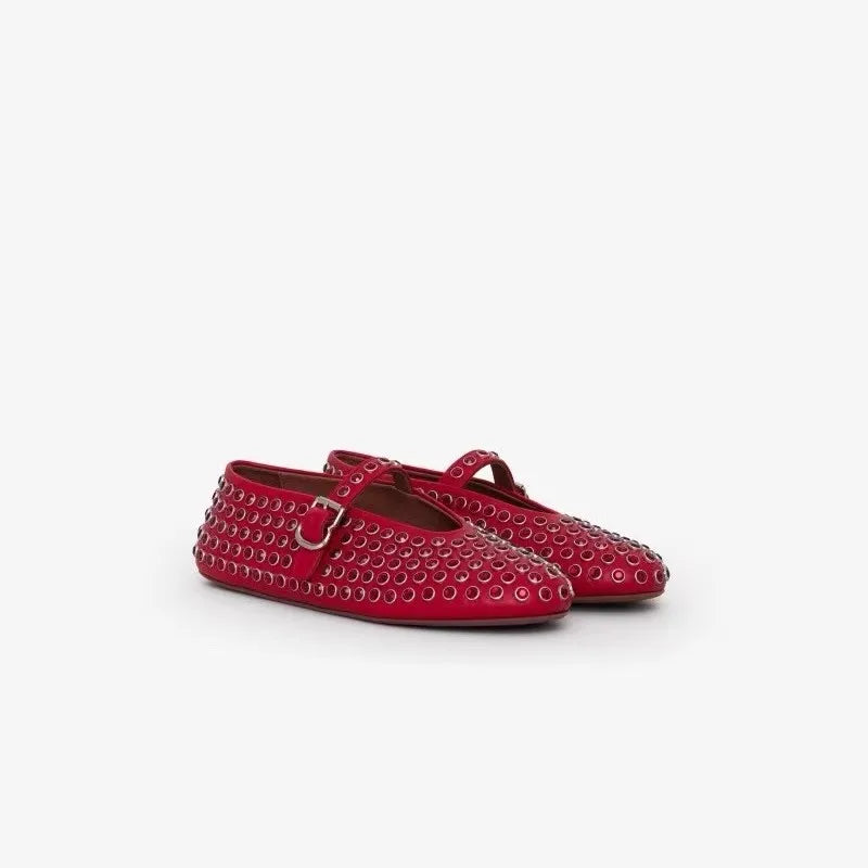 Mary Jane-schoenen voor dames met strass-steentjes en gespriempje