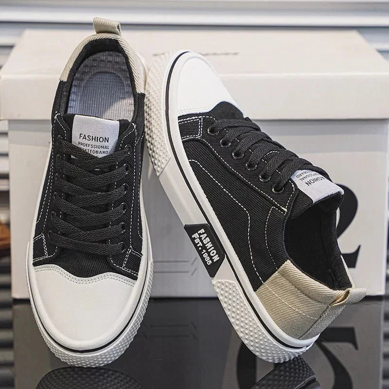 Image of Maurits | Heren Canvas Sneakers met Veters