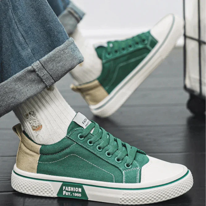 Image of Maurits | Heren Canvas Sneakers met Veters