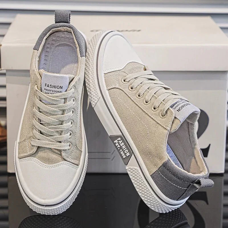 Image of Maurits | Heren Canvas Sneakers met Veters
