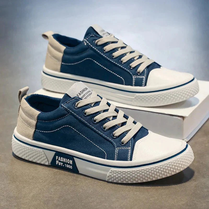 Image of Maurits | Heren Canvas Sneakers met Veters