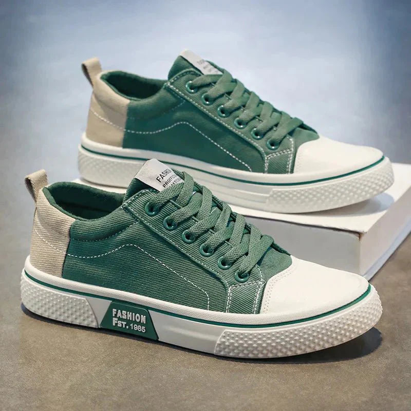 Image of Maurits | Heren Canvas Sneakers met Veters
