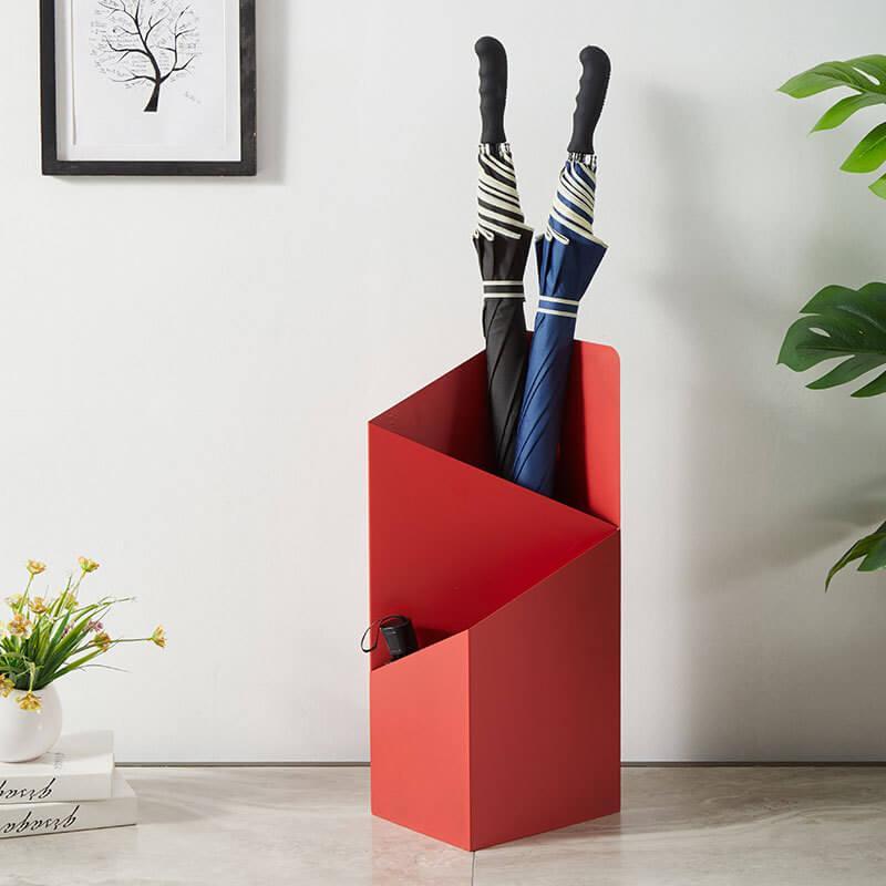 Metalen paraplubak met geometrisch ontwerp