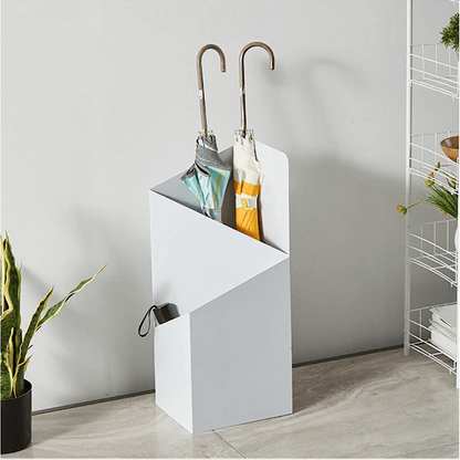 Metalen paraplubak met geometrisch ontwerp