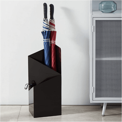 Metalen paraplubak met geometrisch ontwerp