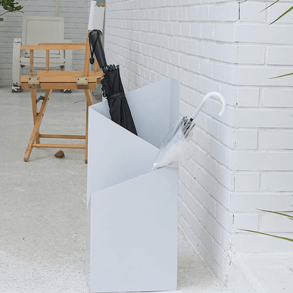 Metalen paraplubak met geometrisch ontwerp