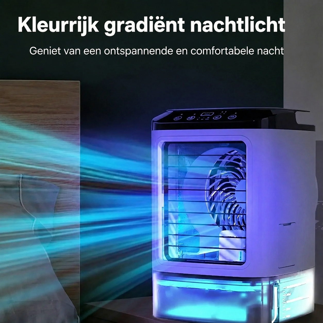 Mini Airconditioner met Luchtbevochtiger & 900ml Tank