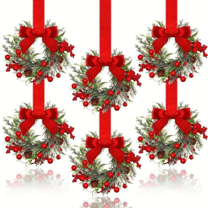 Mini-kerstkransen voor kasten