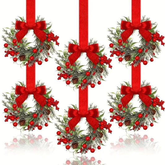Mini-kerstkransen voor kasten
