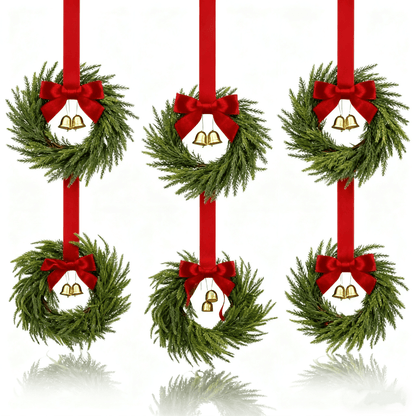 Mini-kerstkransen voor kasten