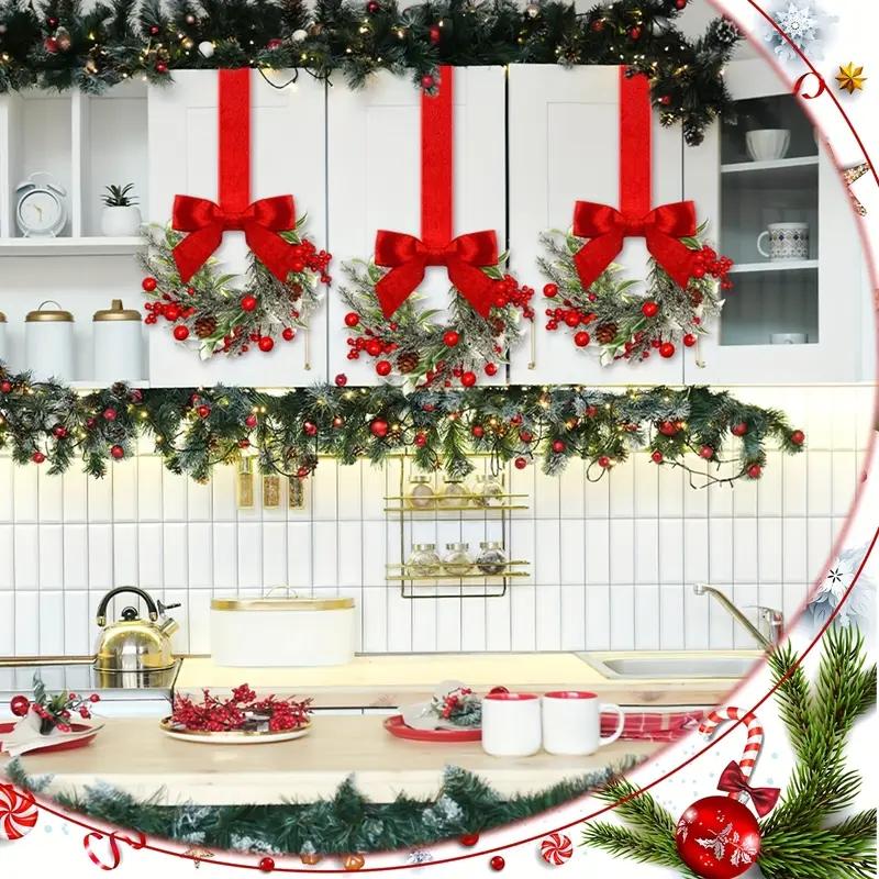 Mini-kerstkransen voor kasten