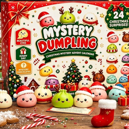 Mini squishy dumpling kerst-adventskalender met verrassingen