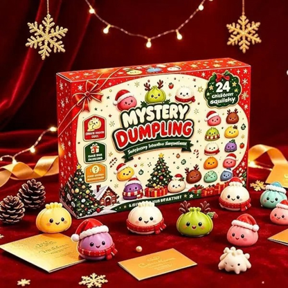 Mini squishy dumpling kerst-adventskalender met verrassingen