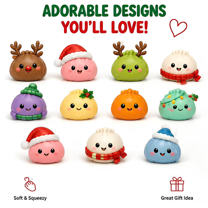 Mini squishy dumpling kerst-adventskalender met verrassingen