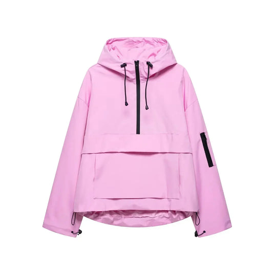 Minimalistische ski-winterjas met capuchon voor dames
