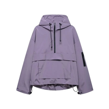 Minimalistische ski-winterjas met capuchon voor dames