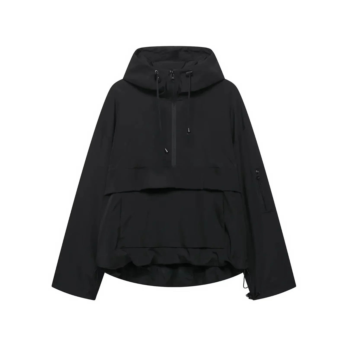 Minimalistische ski-winterjas met capuchon voor dames