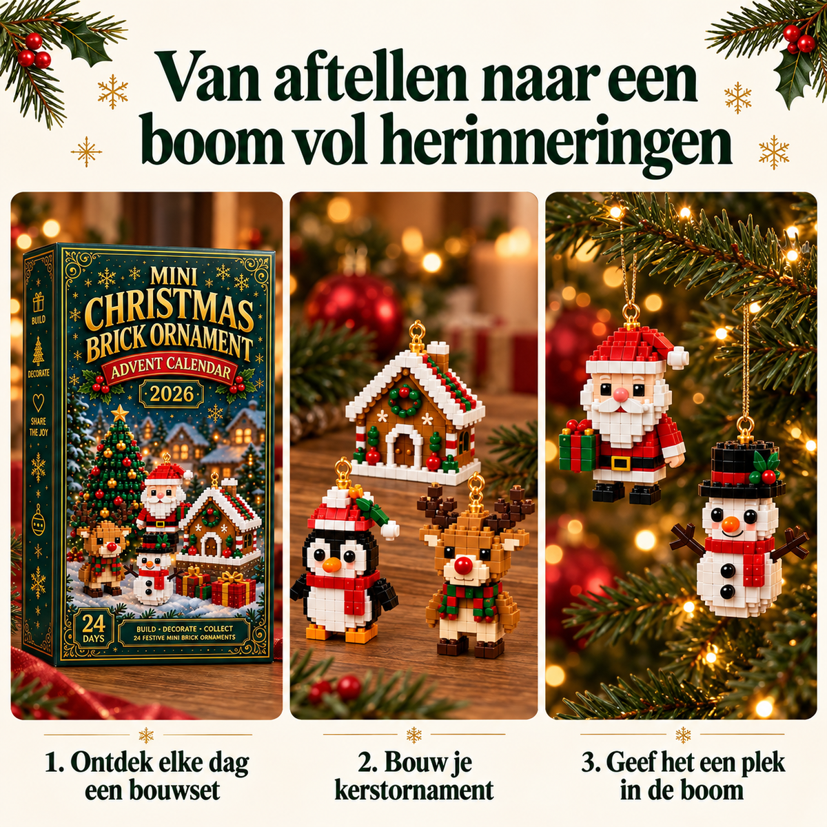 Zo werkt de kerstbouw adventskalender