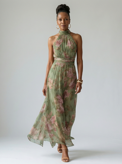 Mouwloze maxi-jurk voor dames