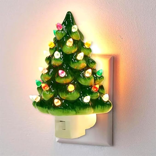 Nachtlampje in de vorm van een kerstboom