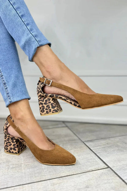 Image of Natalie | Dames Blokhak Enkelband Hakschoenen