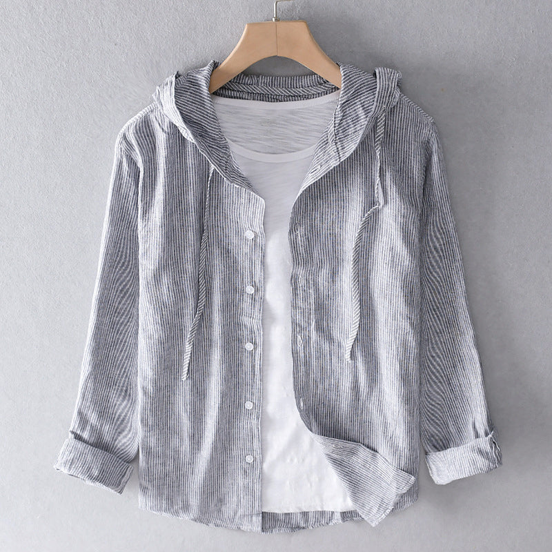 Image of Noa | Dames Blouse met Capuchon en Knoopsluiting