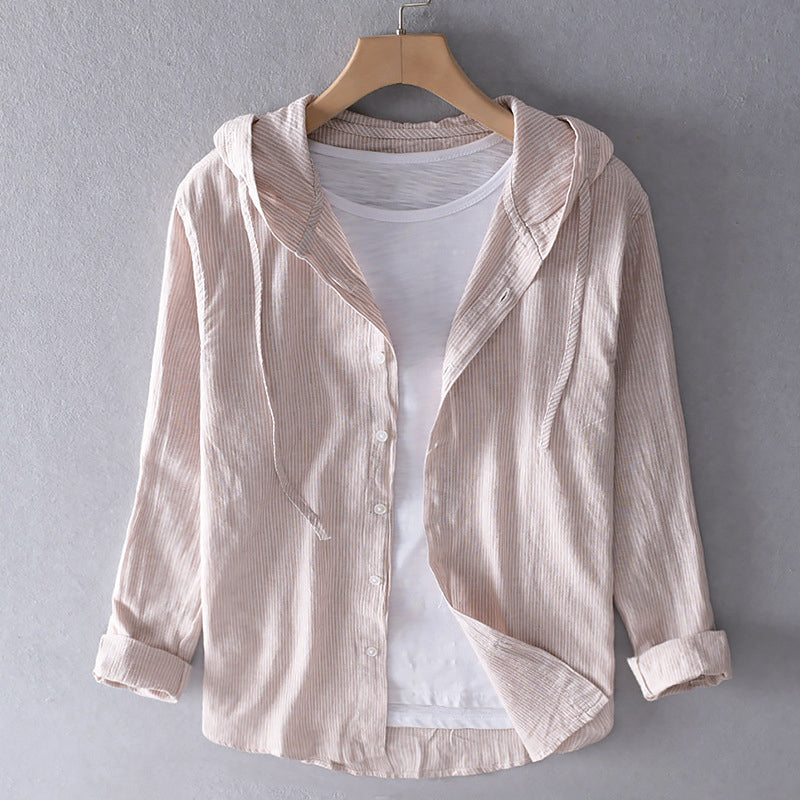 Image of Noa | Dames Blouse met Capuchon en Knoopsluiting