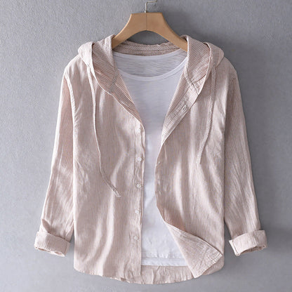 Image of Noa | Dames Blouse met Capuchon en Knoopsluiting
