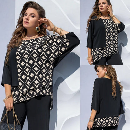 Image of Nova | Dames Asymmetrische Relaxte Pasvorm Blouse