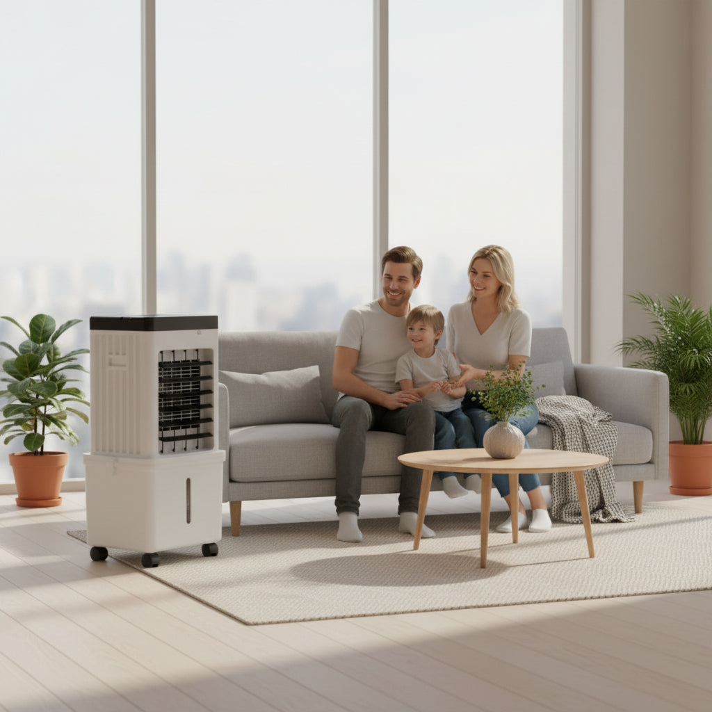 NOVACOOL – 3-in-1 Luchtkoeler – Ventilator & Bevochtiging in Eén