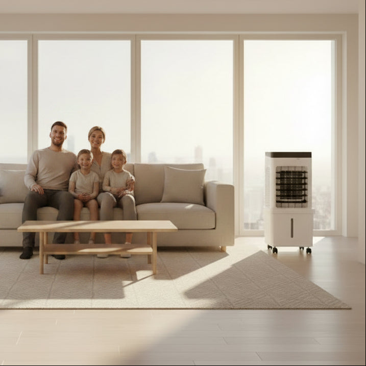 NOVACOOL – 3-in-1 Luchtkoeler – Ventilator & Bevochtiging in Eén