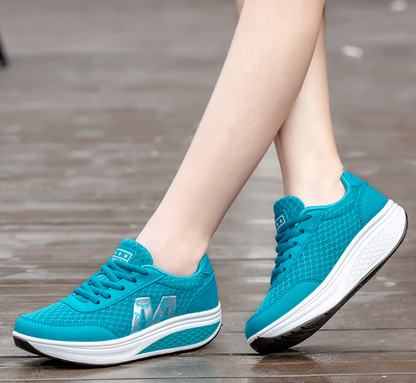 Ondersteunende wandelsneakers voor dames met ademend comfort