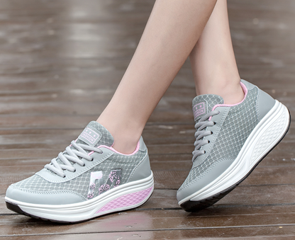 Ondersteunende wandelsneakers voor dames met ademend comfort