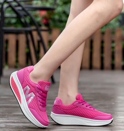 Ondersteunende wandelsneakers voor dames met ademend comfort