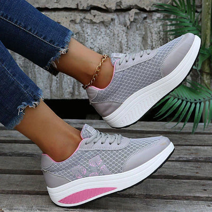 Ondersteunende wandelsneakers voor dames met ademend comfort