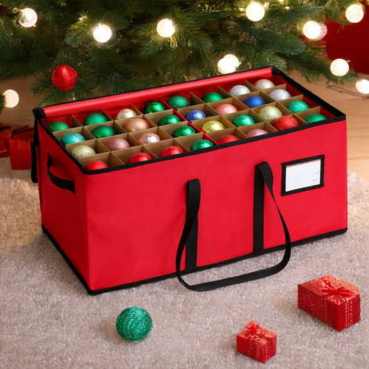 Opbergtas voor kerstballen - Stapelbare stoffen organizer