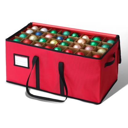 Opbergtas voor kerstballen - Stapelbare stoffen organizer