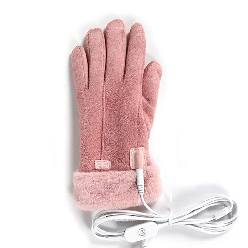 Oplaadbare verwarmde touchscreen winterhandschoenen voor dames